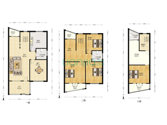 爱玛花苑 5室2厅3卫 191平方