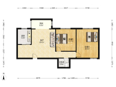 精装修大两居，基本没有住过，业主诚心出售。-涿州三处家属院户型图