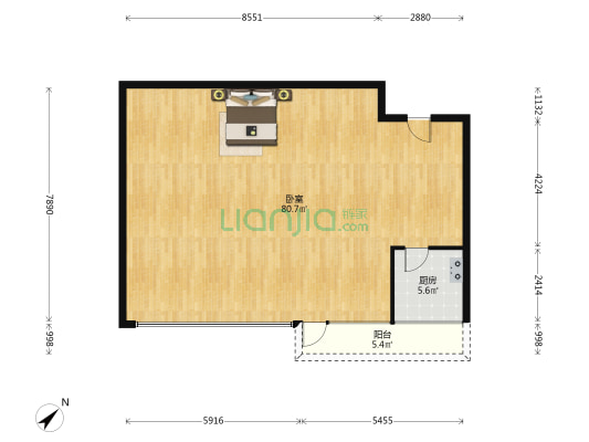 太子湾商务广场 1室0厅0卫 136平方