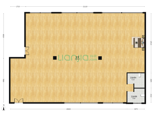 星沙壹号企业特区 1室0厅2卫 429平方