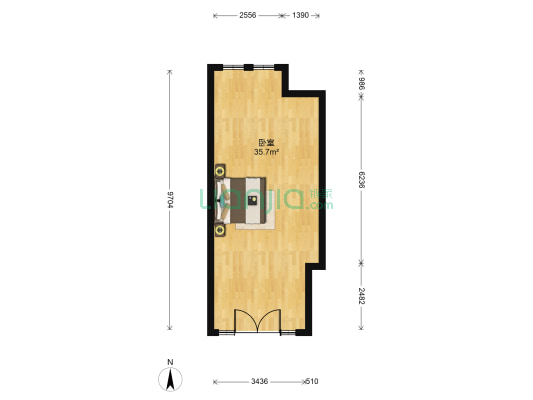 伟星时代广场 1室0厅0卫 48平方