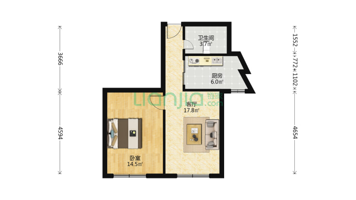 老干部活动中心家属院二手房实景图