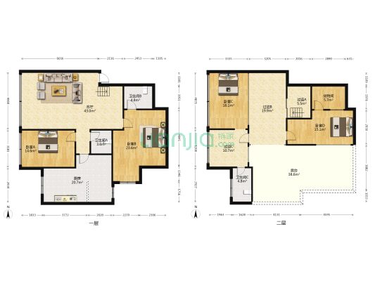 兴隆街 4室1厅3卫 198平方