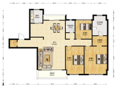 紫云名邸 155平 三房两厅两卫 低密度 小区环境优越-常熟紫云名邸户型图
