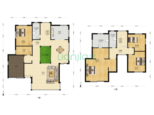 东方臻园 5室1厅3卫 278平方