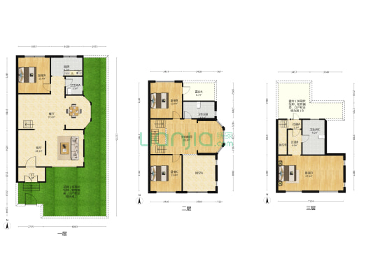 温泉新都孔雀城喜园福园沁园 5室2厅3卫 193平方