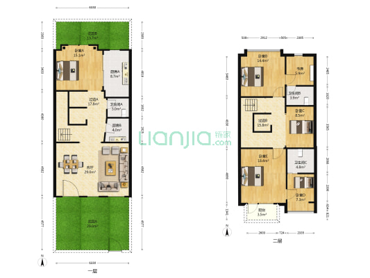朗诗虹桥绿郡(别墅) 6室1厅3卫 325平方