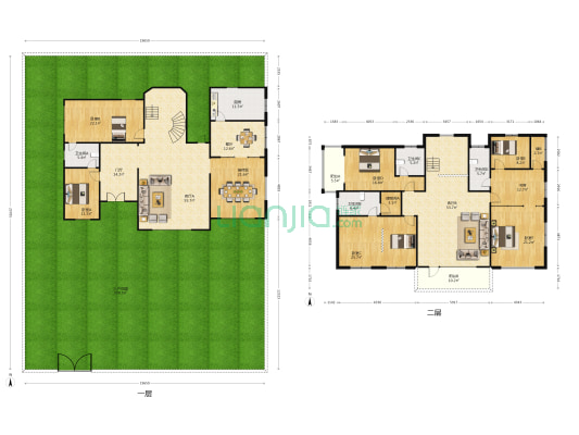 黄金海岸别墅 7室3厅4卫 346平方