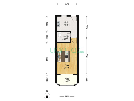 政民路230弄 1室0厅1卫 38平方