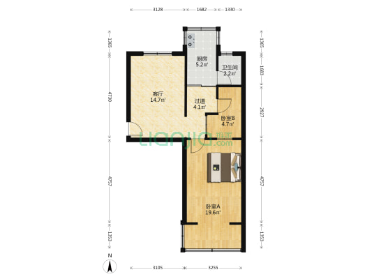 煤炭科工集团太原研究院小区 2室1厅1卫 59平方