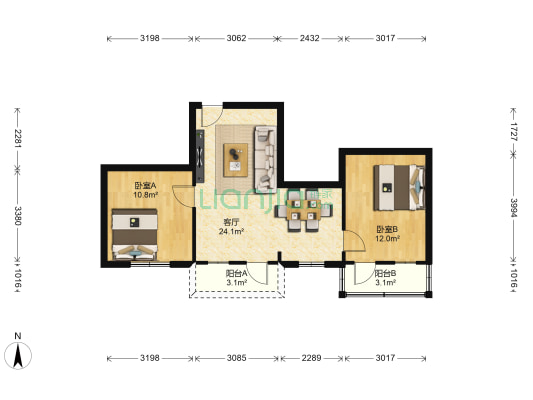 培真路 2室1厅0卫 61平方