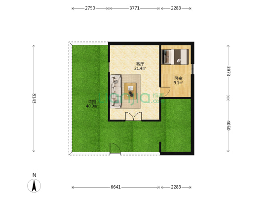 平步梯云门 1室1厅0卫 83平方