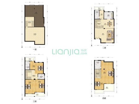 东城水岸 5室2厅4卫 252平方