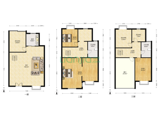 长蠡花园 3室1厅2卫 254平方