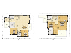 雍江御庭叠拼别墅，住家奢华精装修看小区中庭绿化-重庆重庆天地雍江御庭户型图