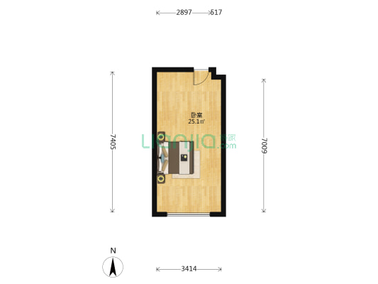 阳光荟 1室0厅0卫 34平方