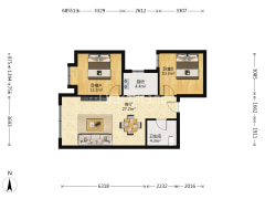 此房已满五年，房子是简单装修的，位置靠前，单价8200-乌鲁木齐莱茵庄园户型图