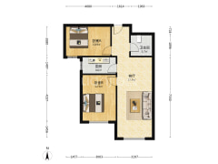 狮子城精装南向两居自主标准房本满两年随时看房-涿州K2狮子城南区户型图