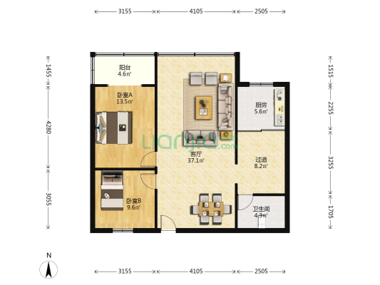 攀枝花大道南段781号 2室1厅1卫 96平方