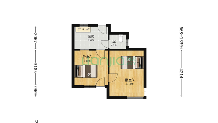 前哨农场五村二手房实景图