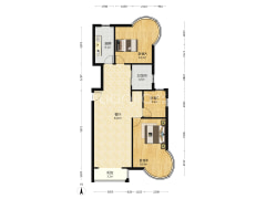 凯旋门 南北通透大两居双卫 好楼层 拎包入住 满五唯一-涿州鸿盛凯旋门户型图