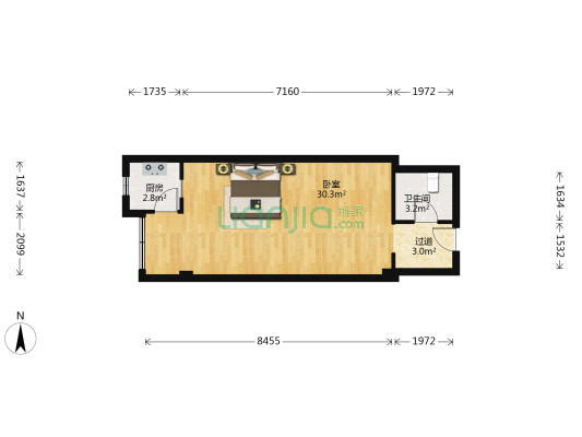 群策巷社区 1室0厅1卫 110平方