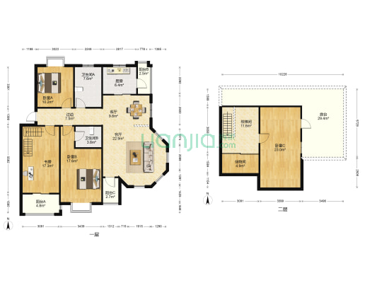 四季经典 4室2厅2卫 134平方