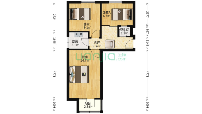 职教小区二手房实景图