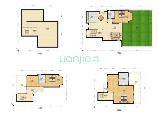 金河谷三期 4室1厅3卫 273平方