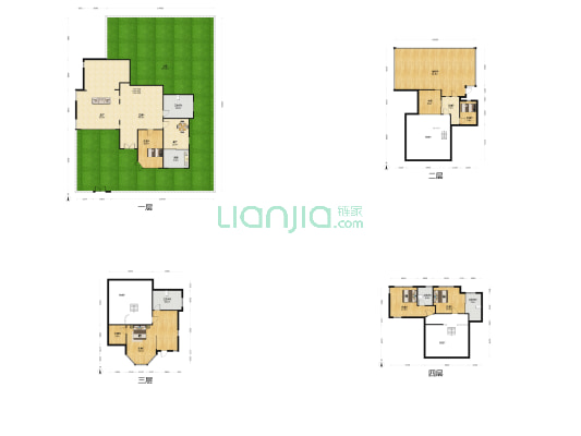 国美山庄南区 6室2厅4卫 382平方