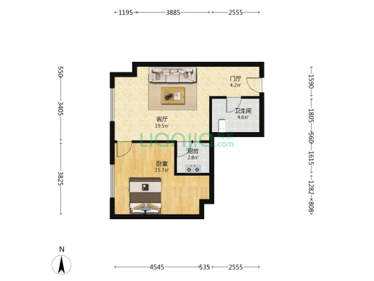 中油花园公寓 1室1厅1卫 81平方