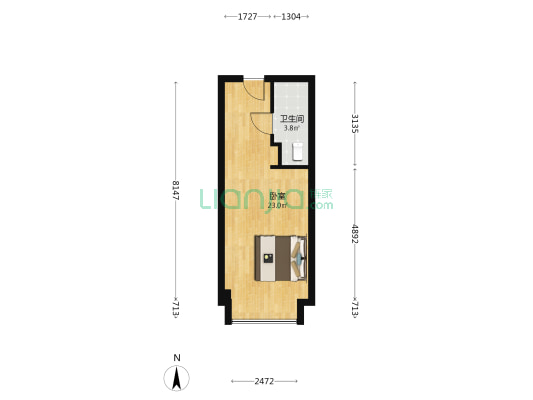 星雅韵 1室0厅1卫 39平方