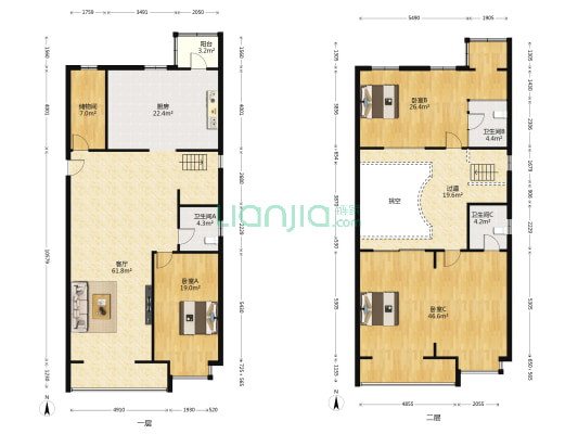 颐和家园 3室1厅3卫 275平方