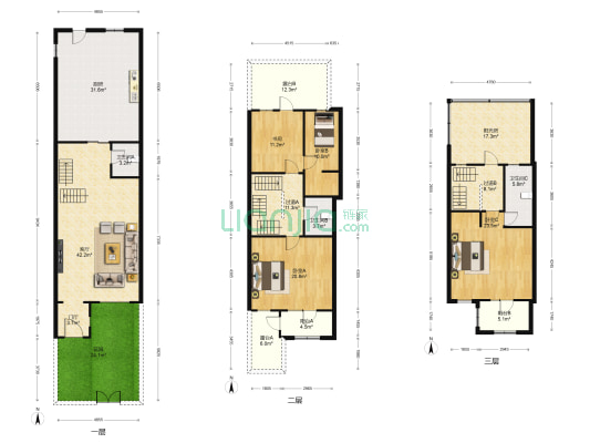仁爱濠景庄园时景园 4室1厅3卫 219平方