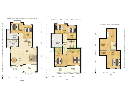 水晶之城二期 7室2厅2卫 79平方