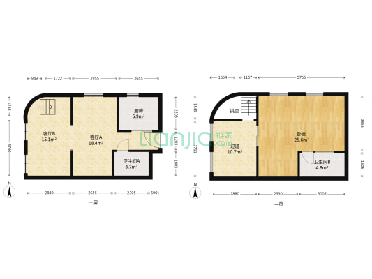 都汇杰座 1室2厅2卫 72平方