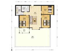 惠友万悦城，一层带小院，毛坯房随意装修，出行方便-涿州惠友万悦城(涿州)户型图