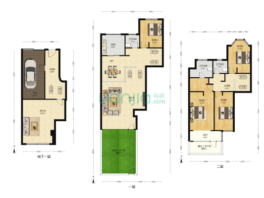 香格蔚蓝A区 4室2厅3卫 204平方