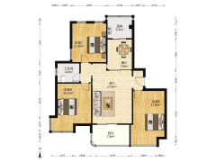 森兰公寓 3室2厅 125.47平米-常熟森兰公寓户型图