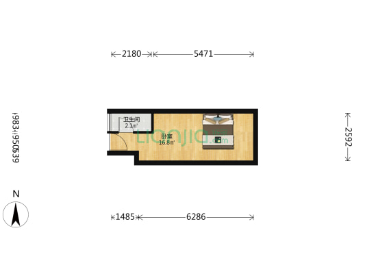 财富港 1室0厅1卫 49平方