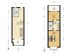 南北向的户型，采光好，户型好，视野好-涿州鹏渤印象城牛津花园户型图