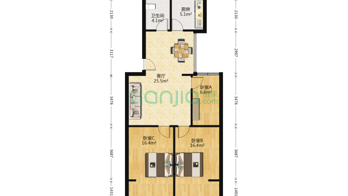 省林机厂宿舍南院二手房实景图
