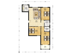 小区位于范阳西路 生活配套设施齐全 好位置-涿州地质嘉园户型图