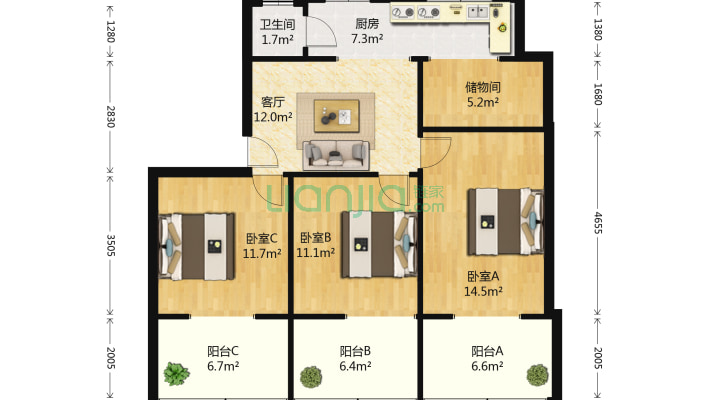 襄阳市襄州区林业局生活区二手房实景图