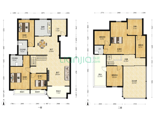 香溪月圆 5室2厅3卫 200平方