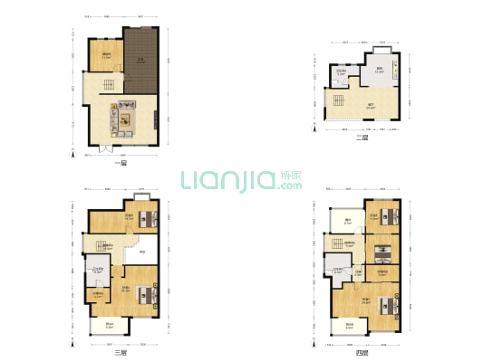 云和园 5室2厅3卫 286平方