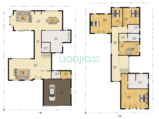 康桥半岛十九尊别墅 5室2厅5卫 452平方
