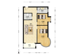 东南高楼层，采光视野好，圆弧大阳台-涿州鸿盛凯旋门户型图