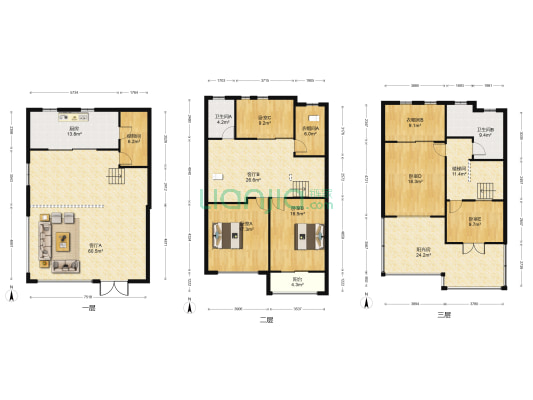 半岛花园 5室2厅2卫 262平方