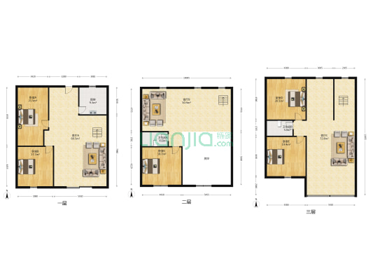老屋安置区 5室3厅2卫 400平方